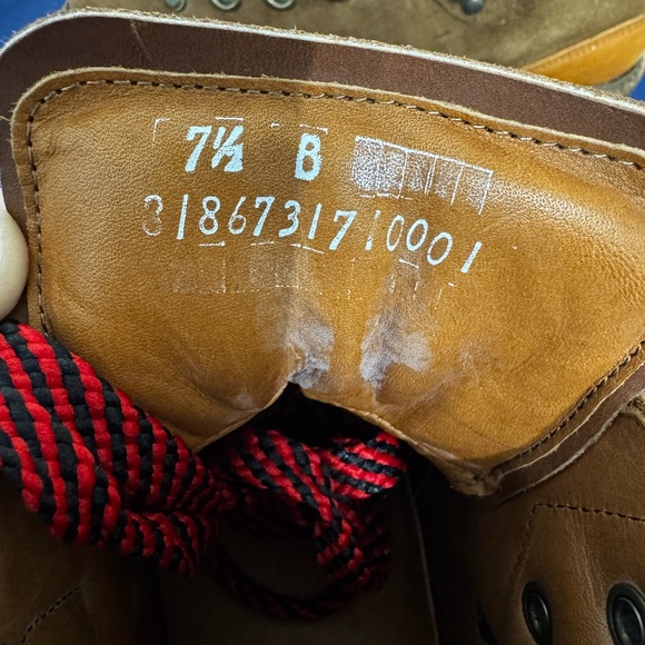 Ralph Lauren Brown Hiking Boots with Red Laces - Picture 8 of 8